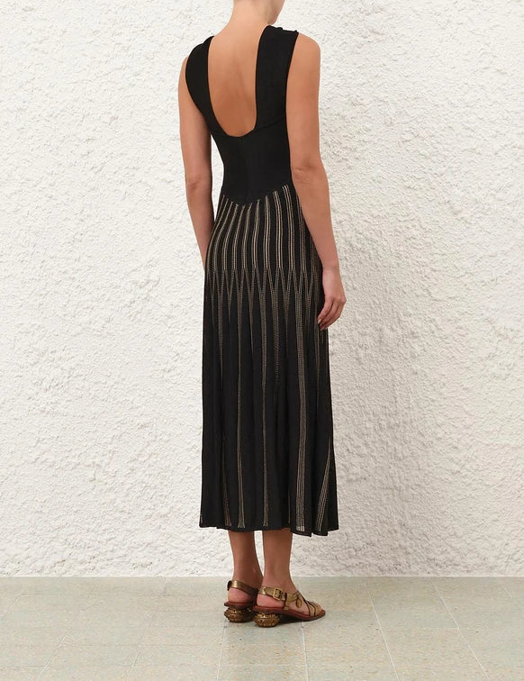 Rebellion Striped Halter Dress