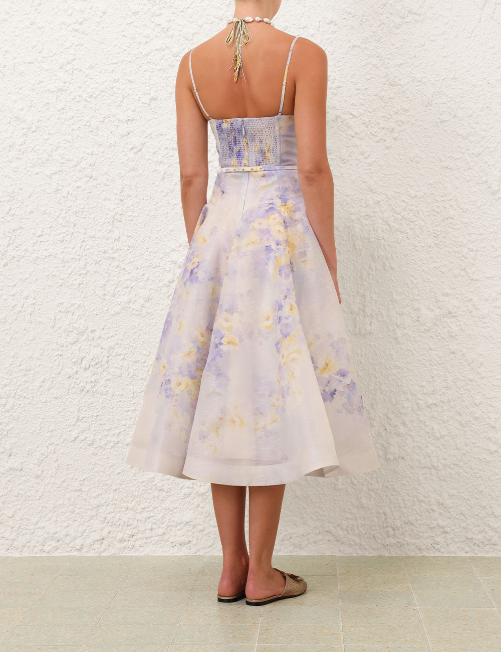 Crush Twist Front Midi Dress