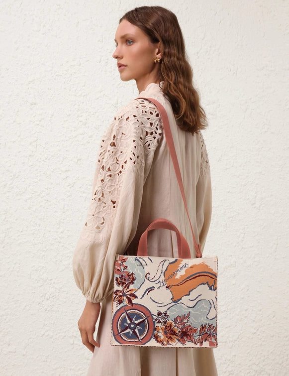 Medium Jacquard Tote