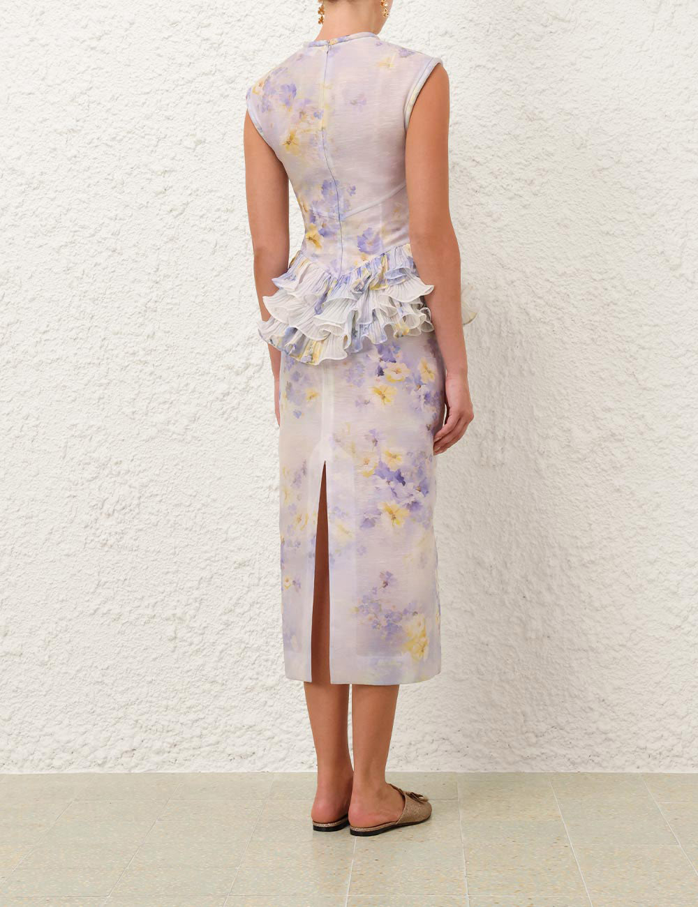 Crush Frill Midi Dress