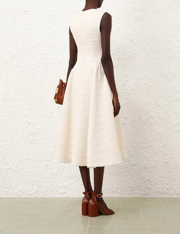 Illuminate Textured Midi Dress