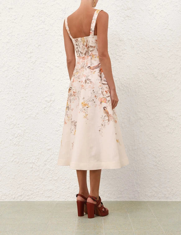 Luna Buttoned Picnic Dress