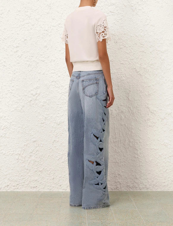 Luna Merino Lace Tee