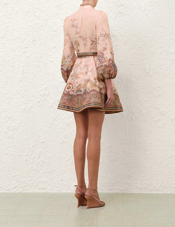 Alchemy Button Mini Dress
