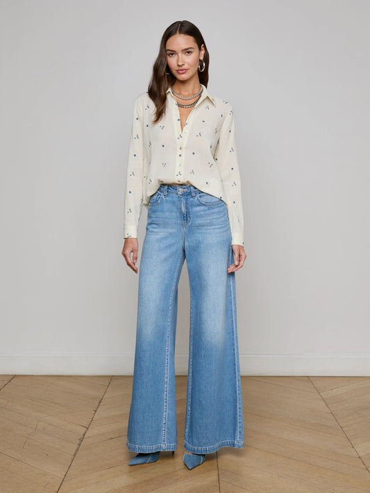 Laurent Embroidered Blouse