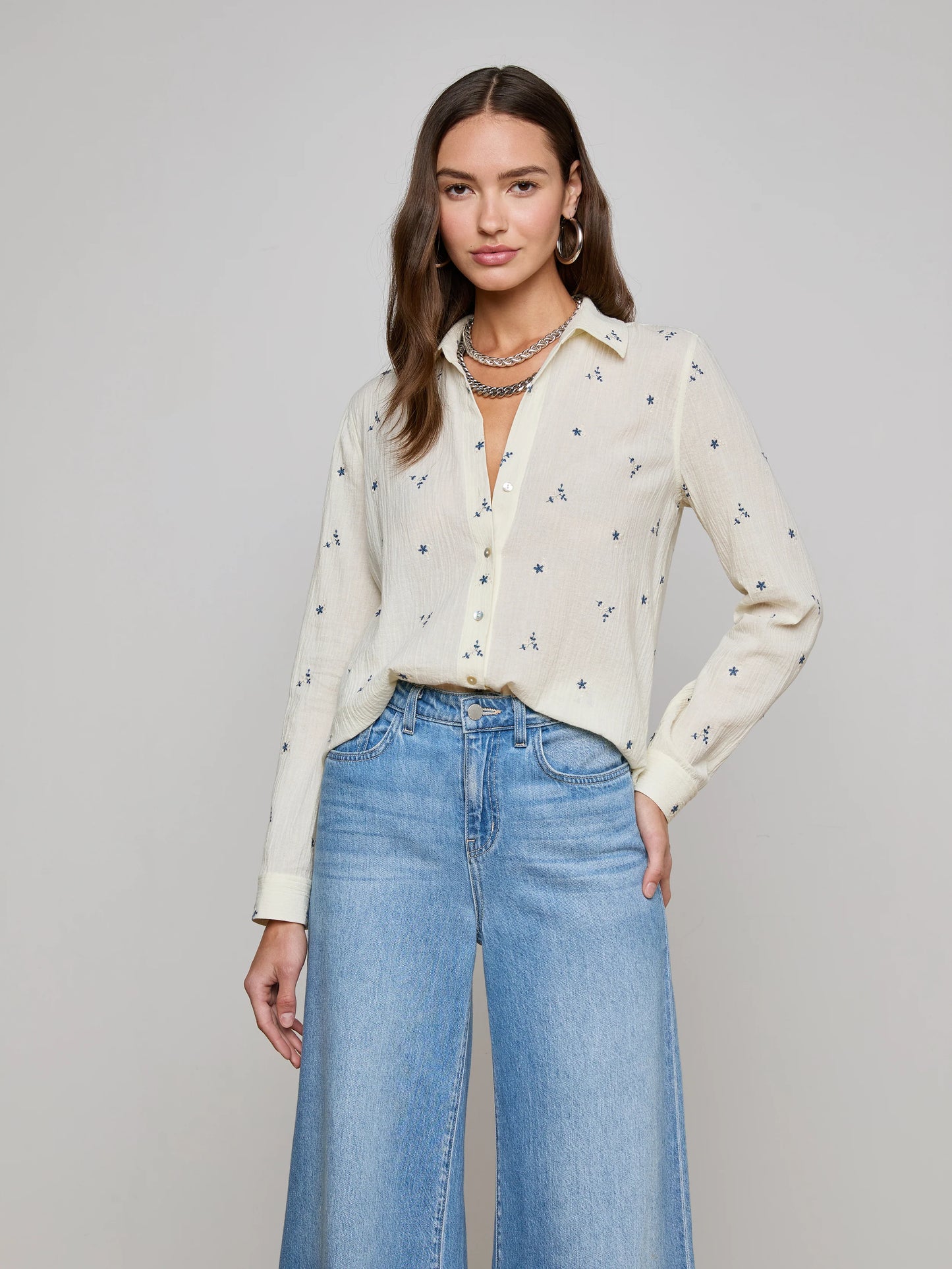 Laurent Embroidered Blouse