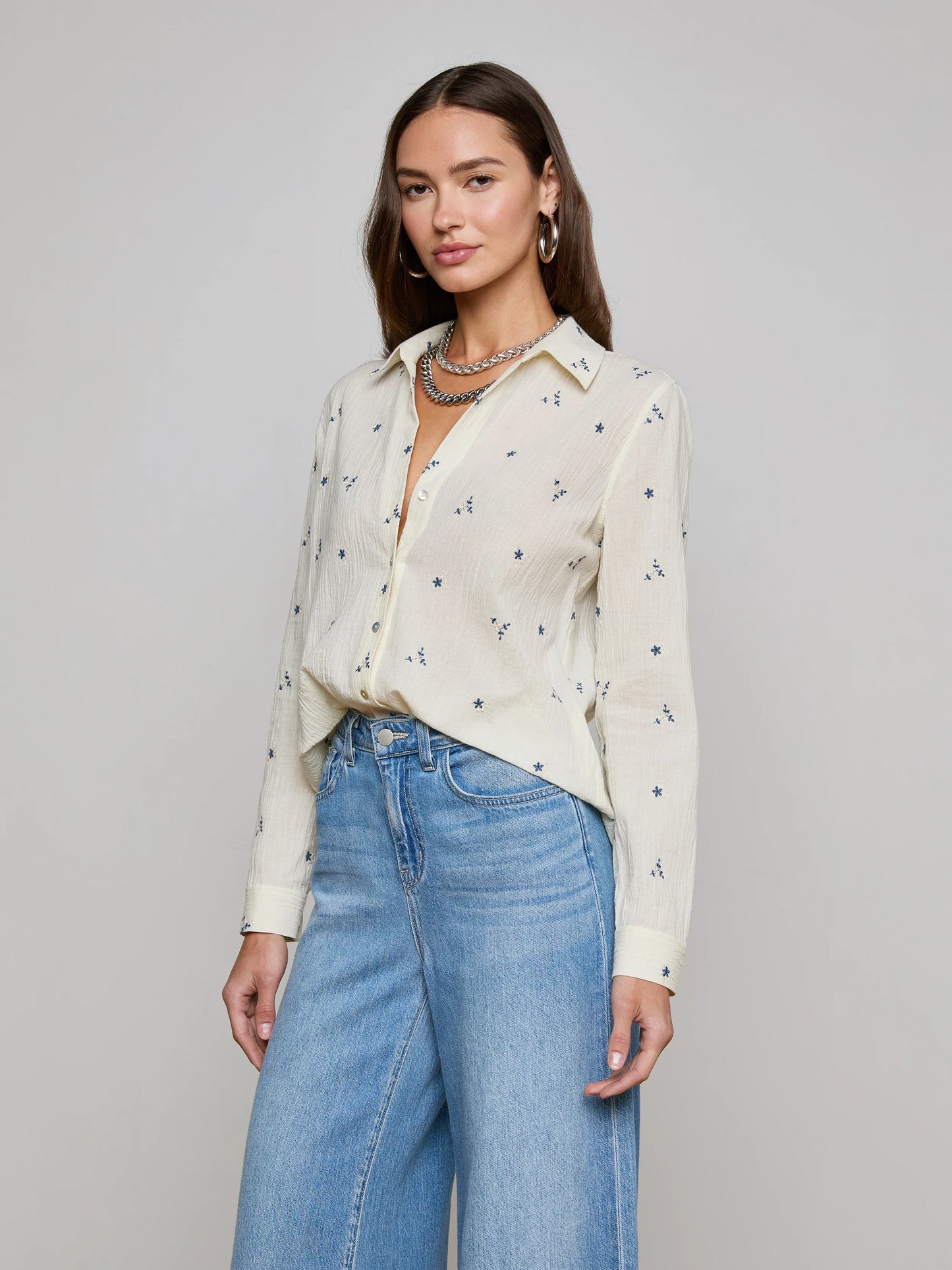 Laurent Embroidered Blouse