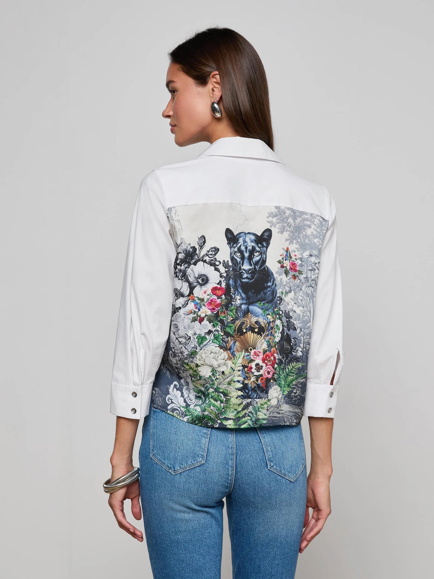 Fawn Panther Print Shirt