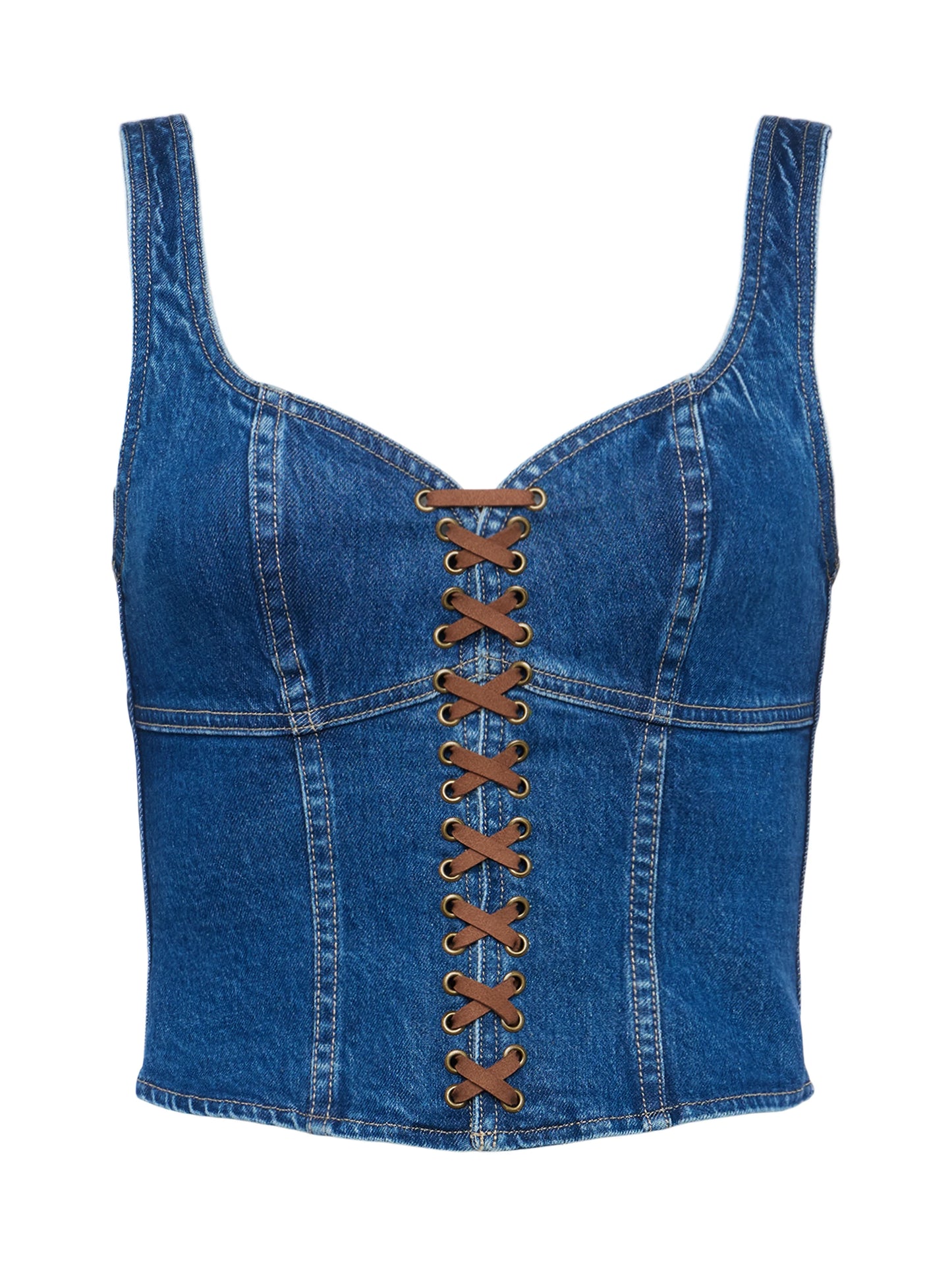 Nayeli Denim Corset Top