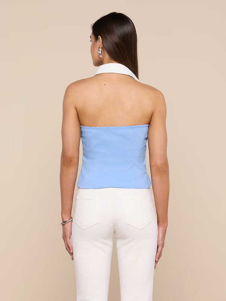 Rina Poplin Halter Top