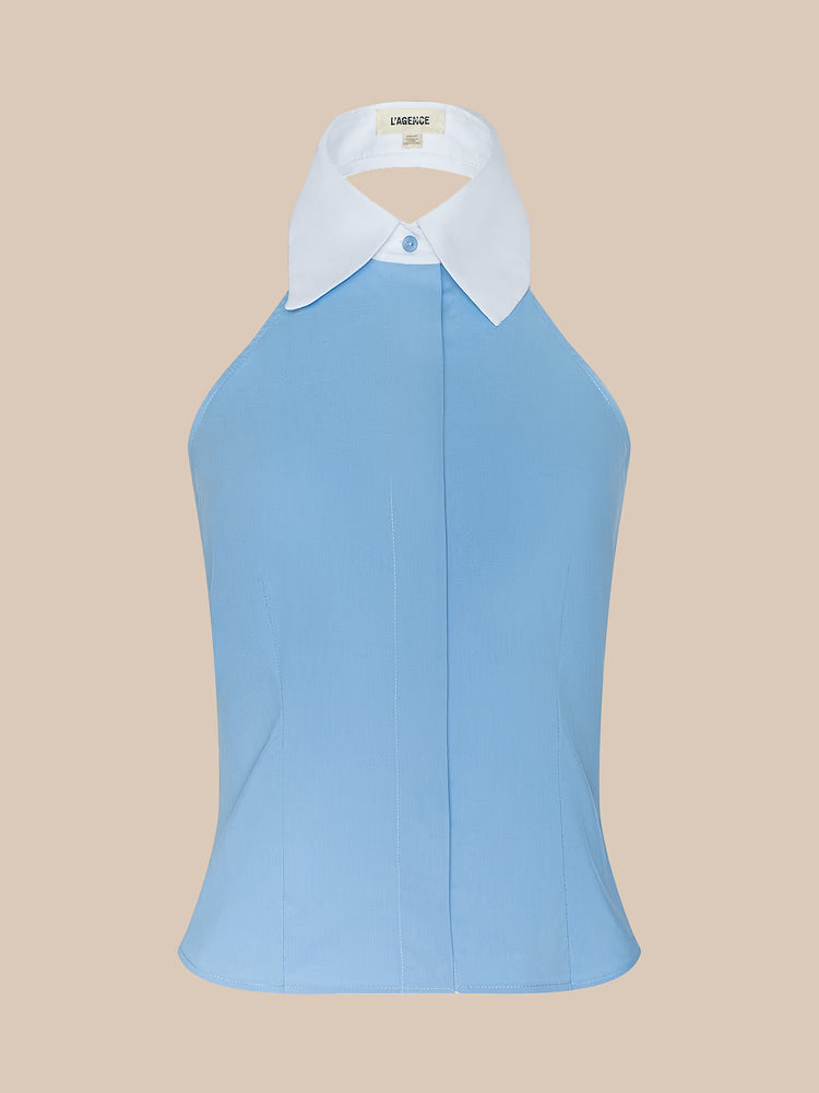 Rina Poplin Halter Top