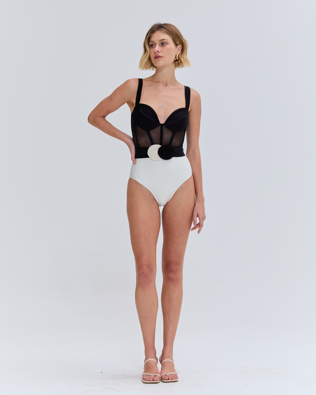Jersey Sands Corset Bodysuit