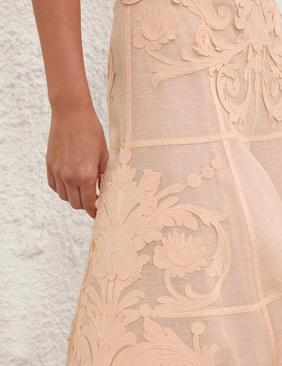 Rebellion Filigree Midi Skirt