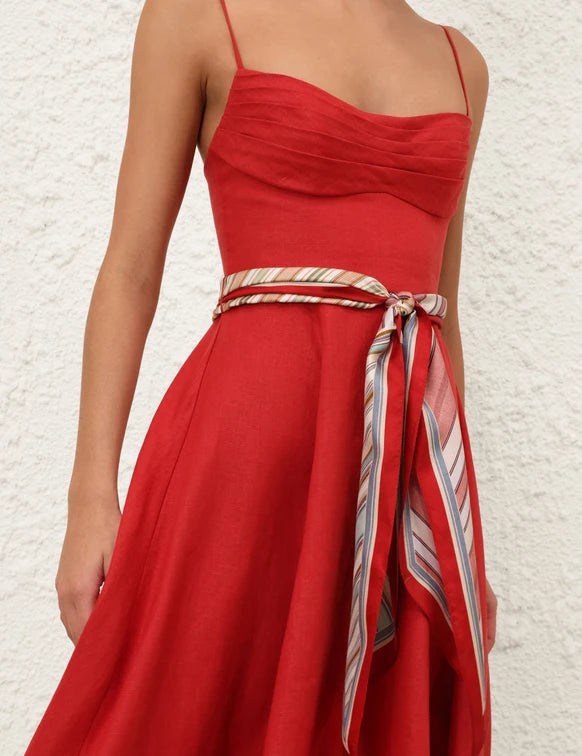 Rebellion Tuck Midi Dress