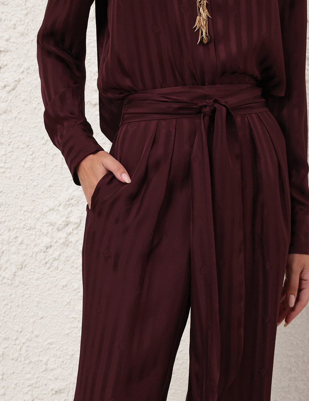 Luna Jacquard Harem Pant