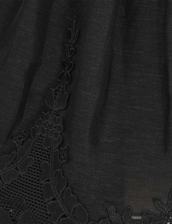 Hypnotic Lace Trim Mini Dress