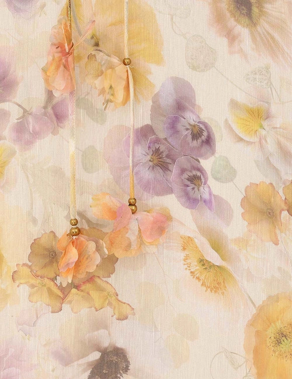 Memento Embroidered Midi Skirt