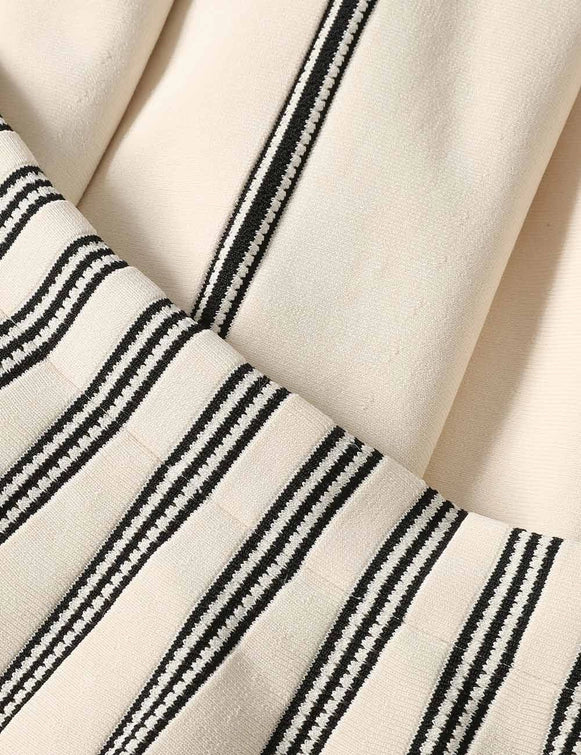 Rebellion Striped Midi Skirt