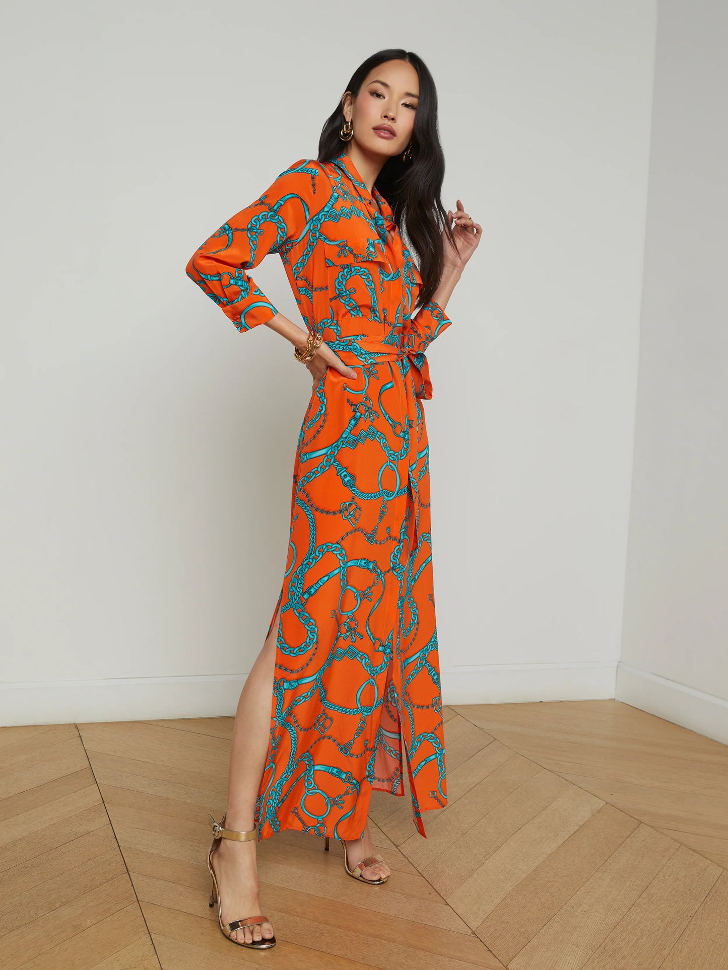 Cameron Silk Shirt Dress