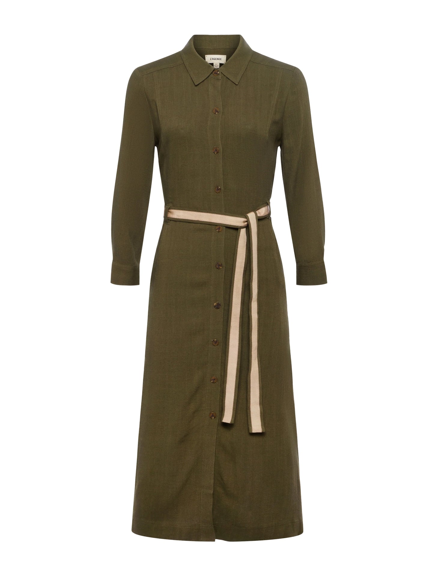 Malika Linen-Blend Shirt Dress