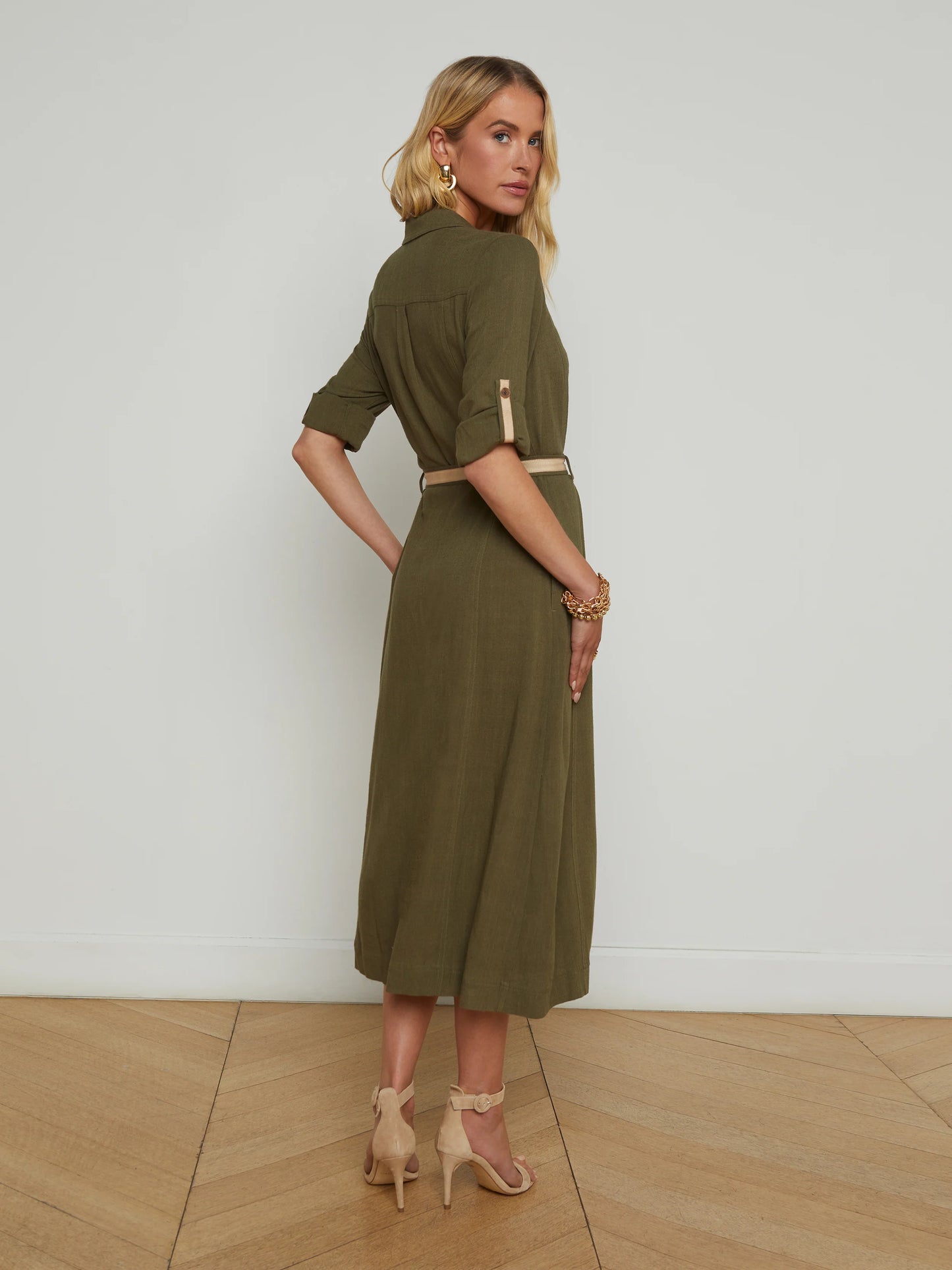 Malika Linen-Blend Shirt Dress