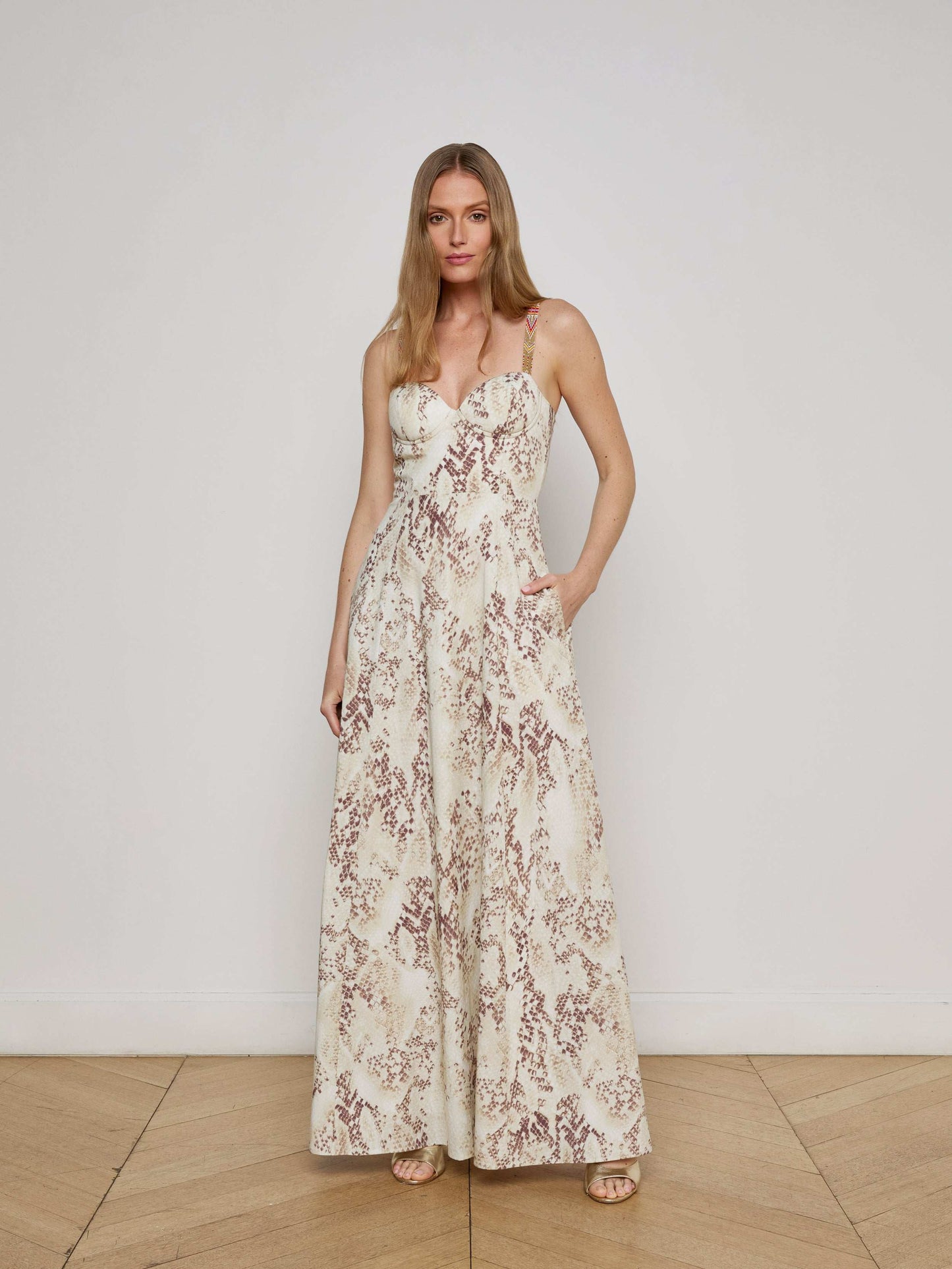 Sutton Beaded Strap Maxi Dress