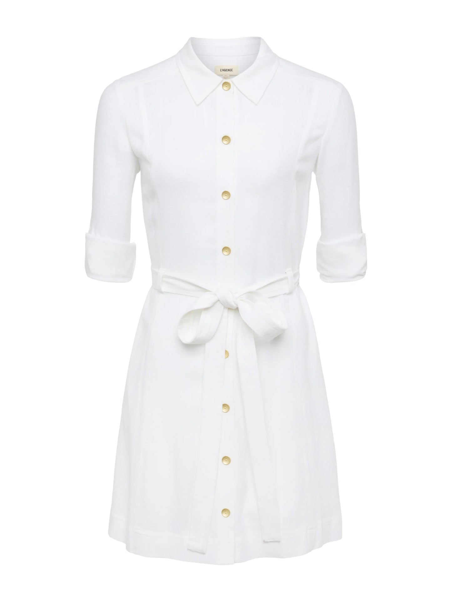 Kippa Linen-Blend Shirt Dress