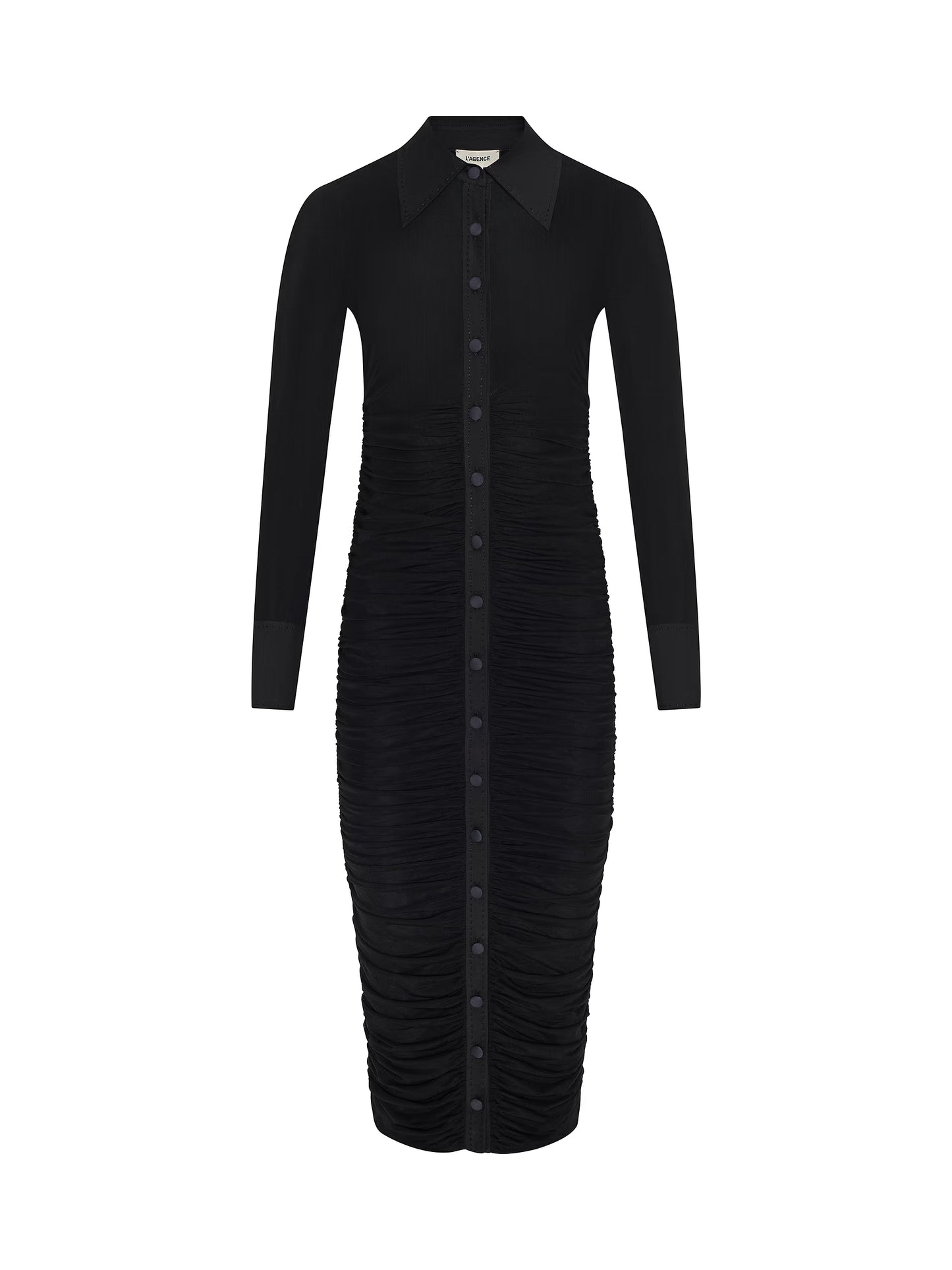 Adriana Ruched Midi Dress