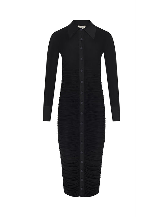 Adriana Ruched Midi Dress