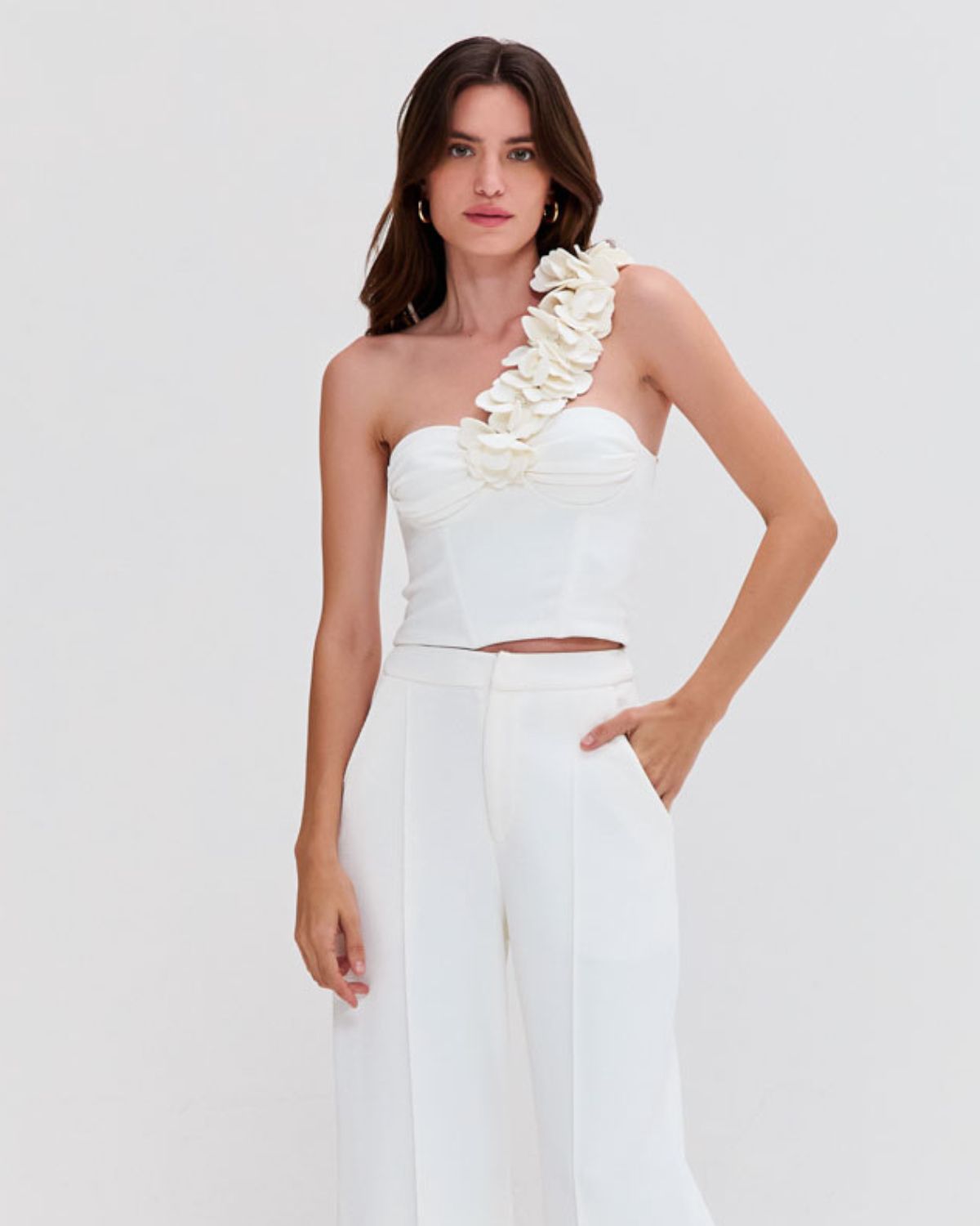 Merian Knit One Shoulder Top