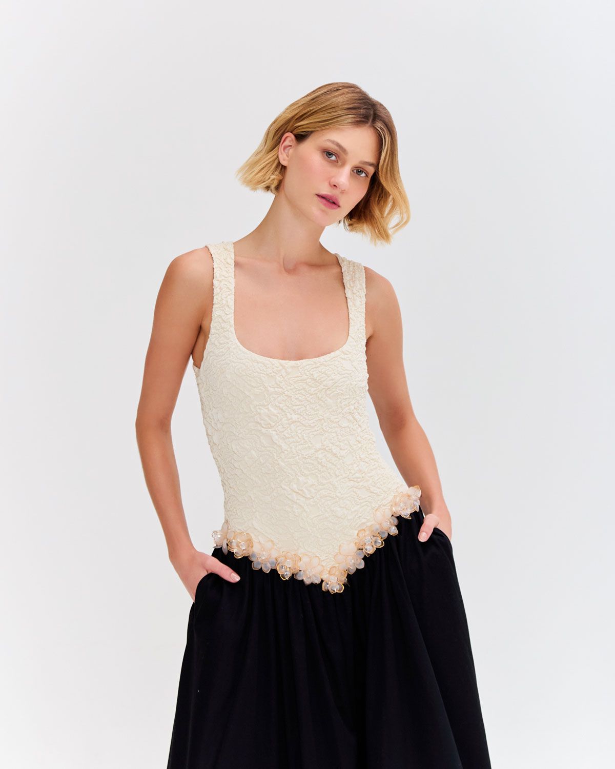 Papillon Jacquard Midi Dress