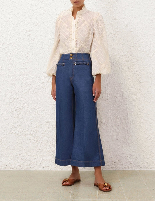 Tallow Lace Trim Shirt