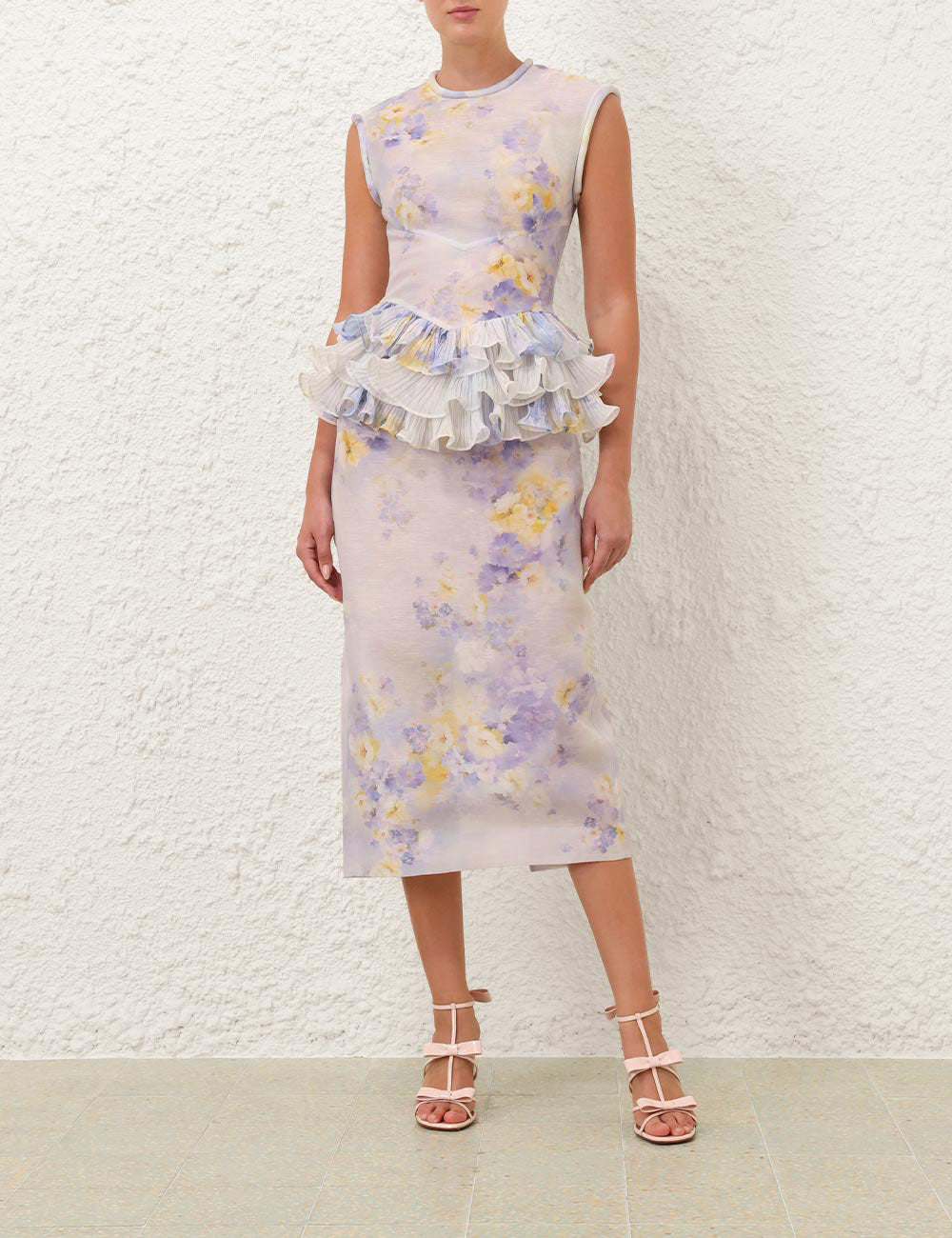 Crush Frill Midi Dress