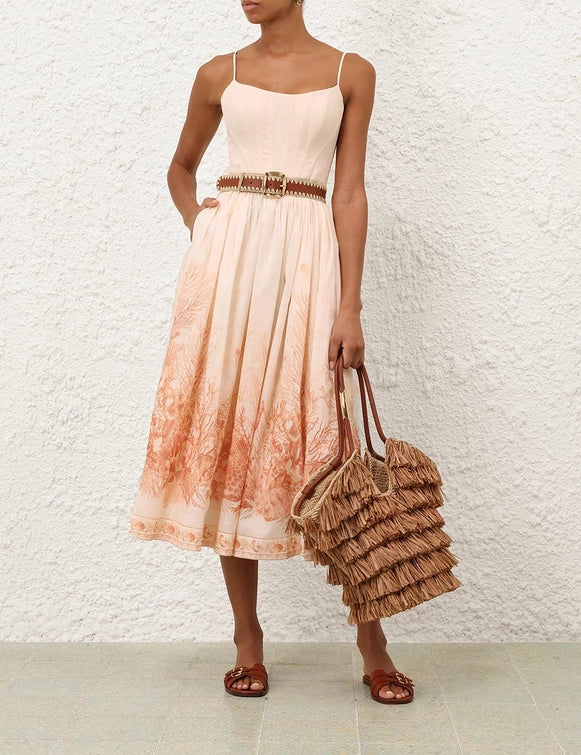 Wanderlust Corset Midi Dress