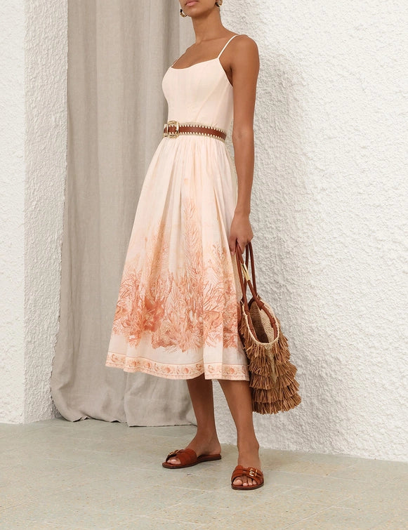 Wanderlust Corset Midi Dress