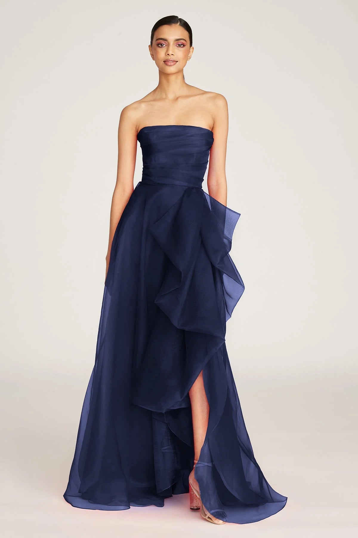 Teresa Strapless Draped Gown