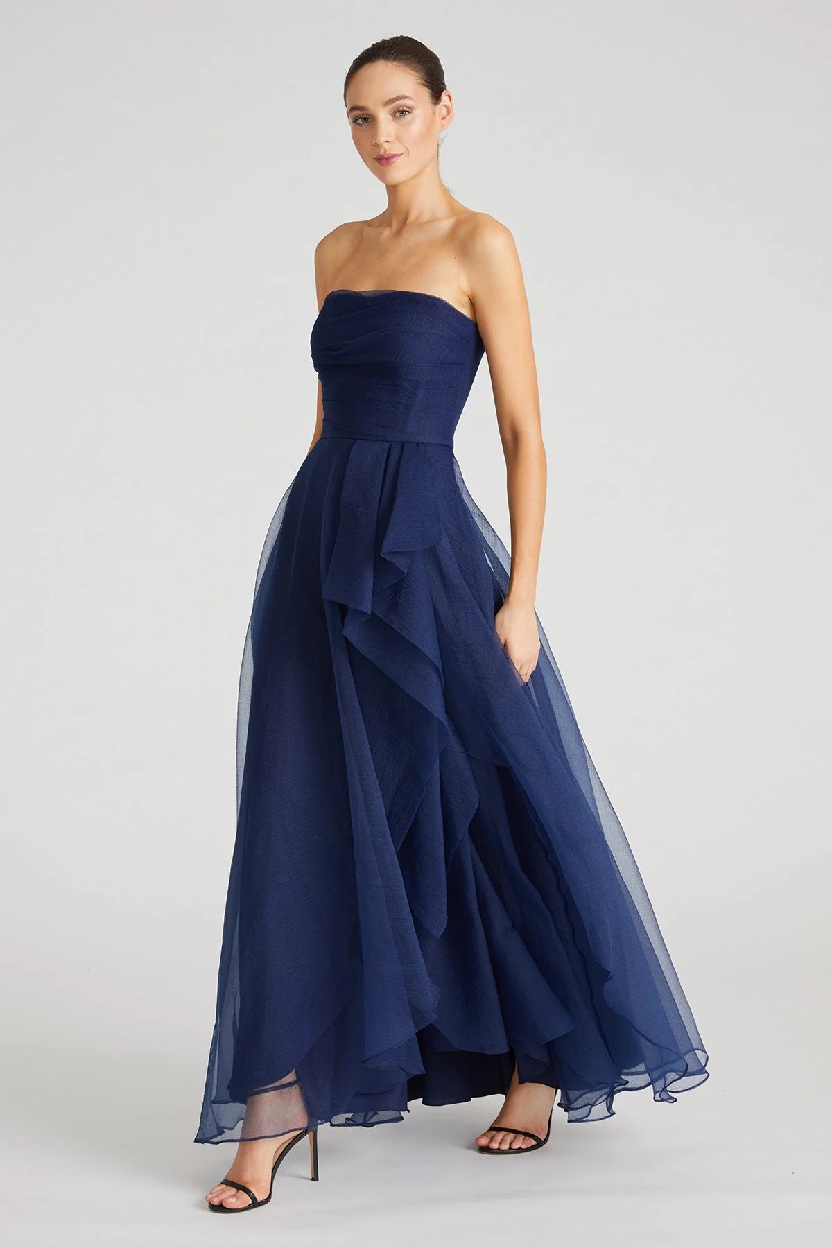 Teresa Strapless Draped Gown