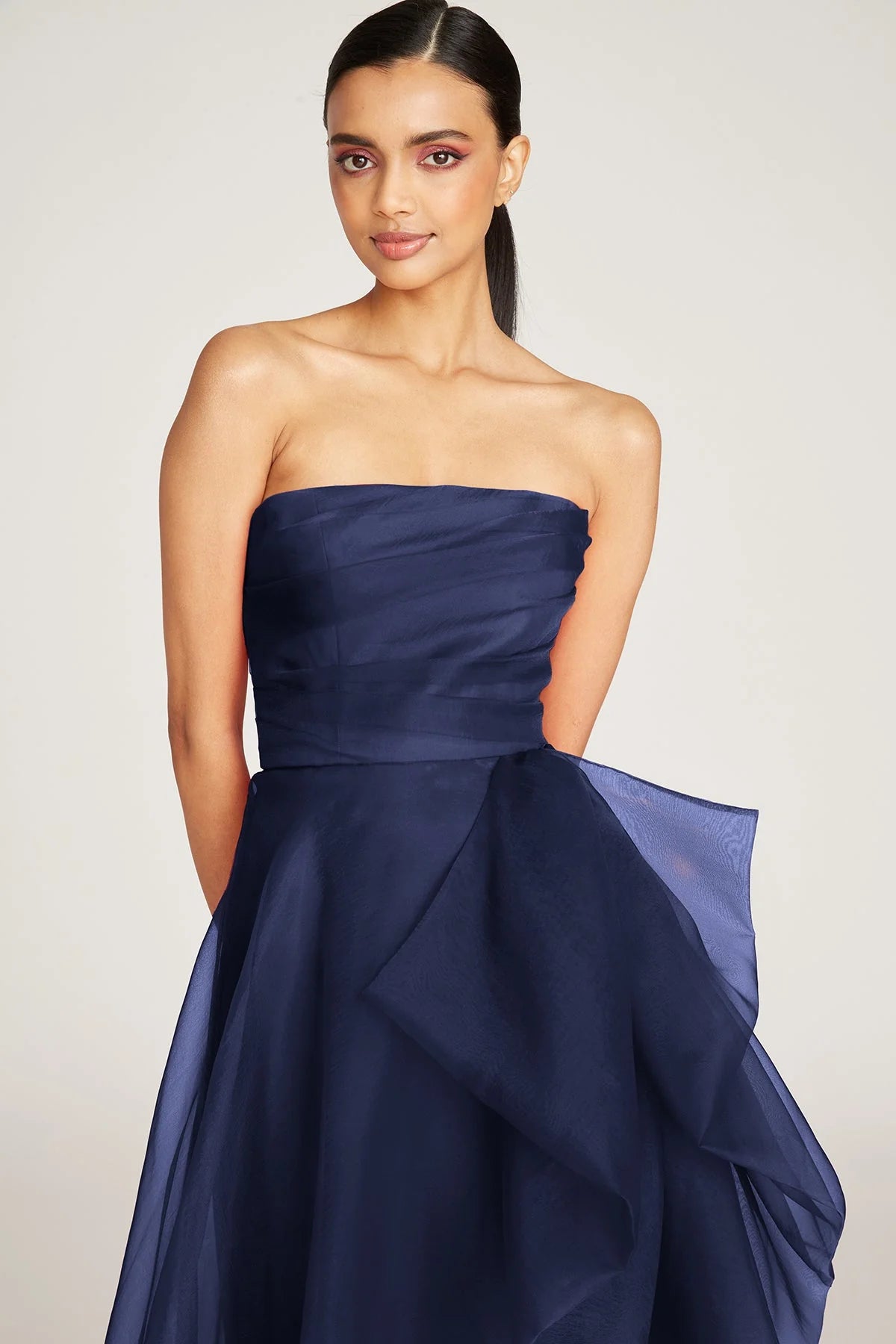 Teresa Strapless Draped Gown