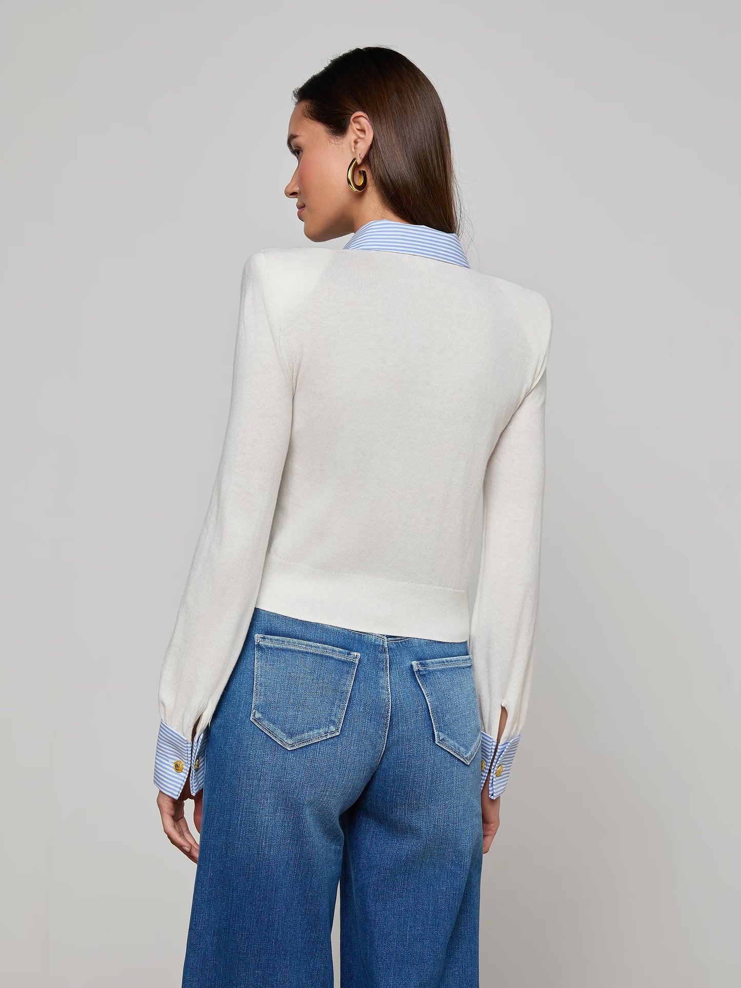 April Poplin Collar Pullover