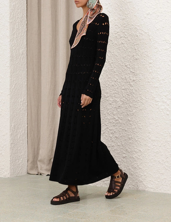 Rhiannon Pointelle Maxi Dress