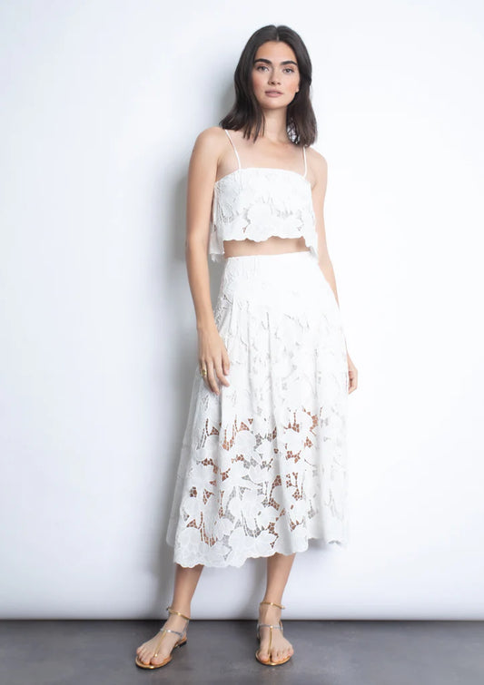 Artemisa Midi Lace Skirt