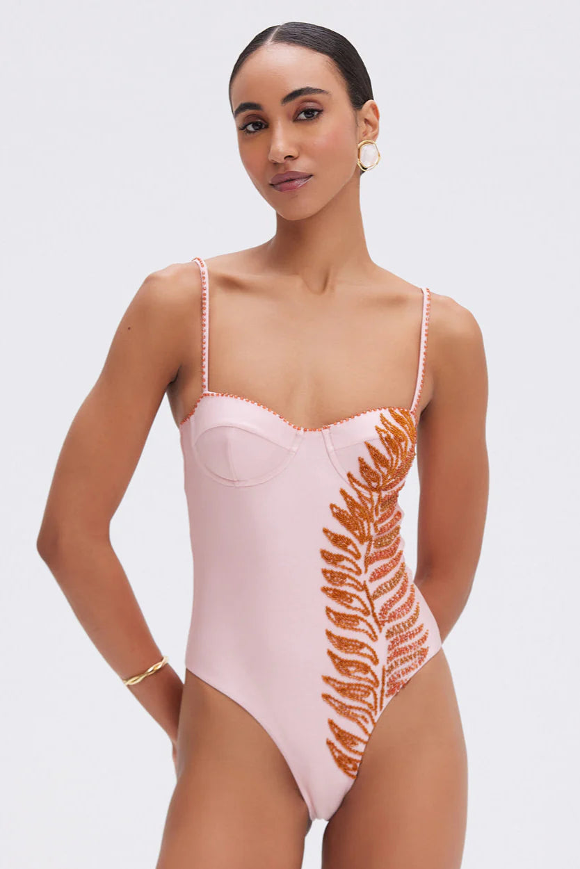 Lagoa Lycra Beaded One Piece