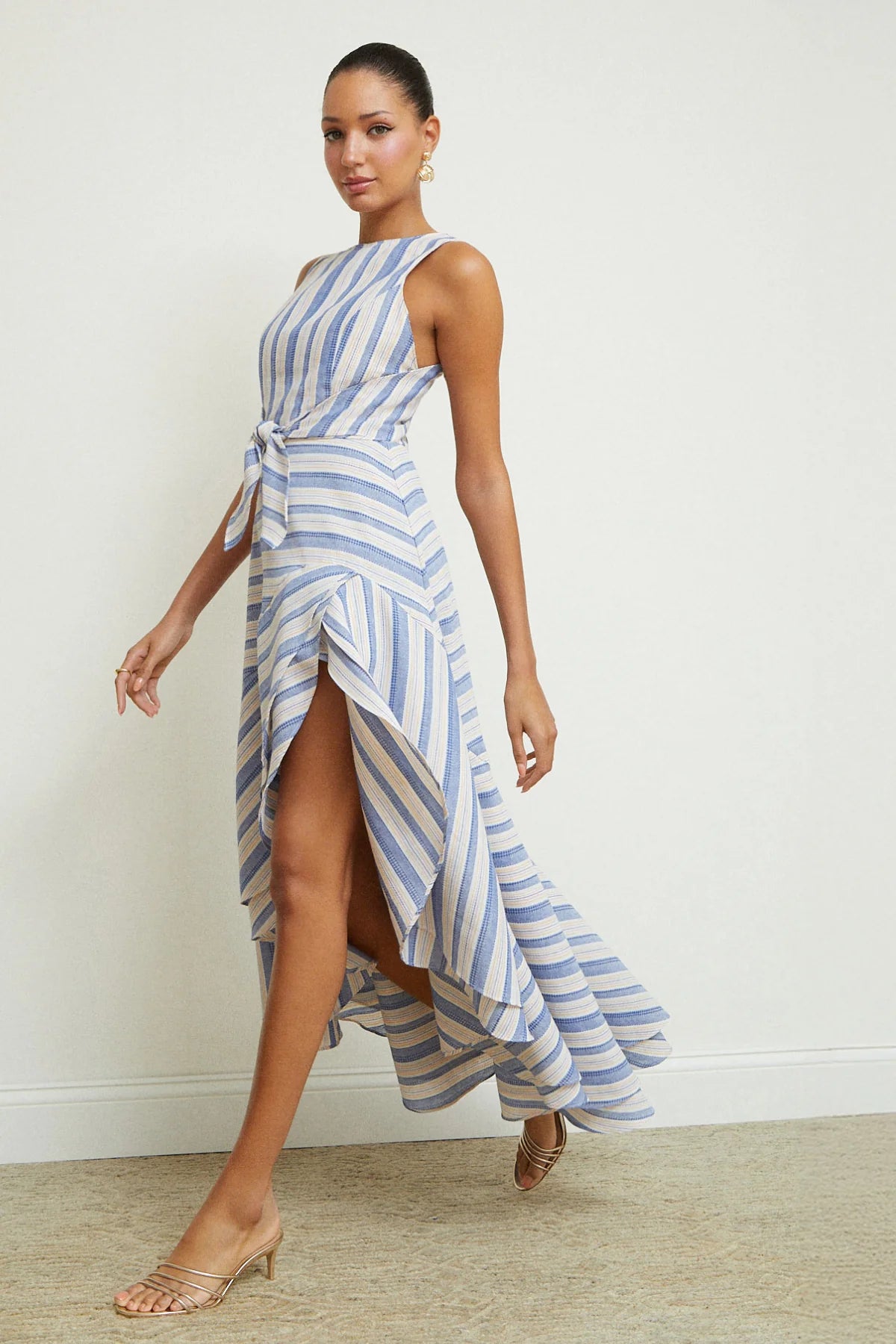 Casella Dress in Myers Stripe
