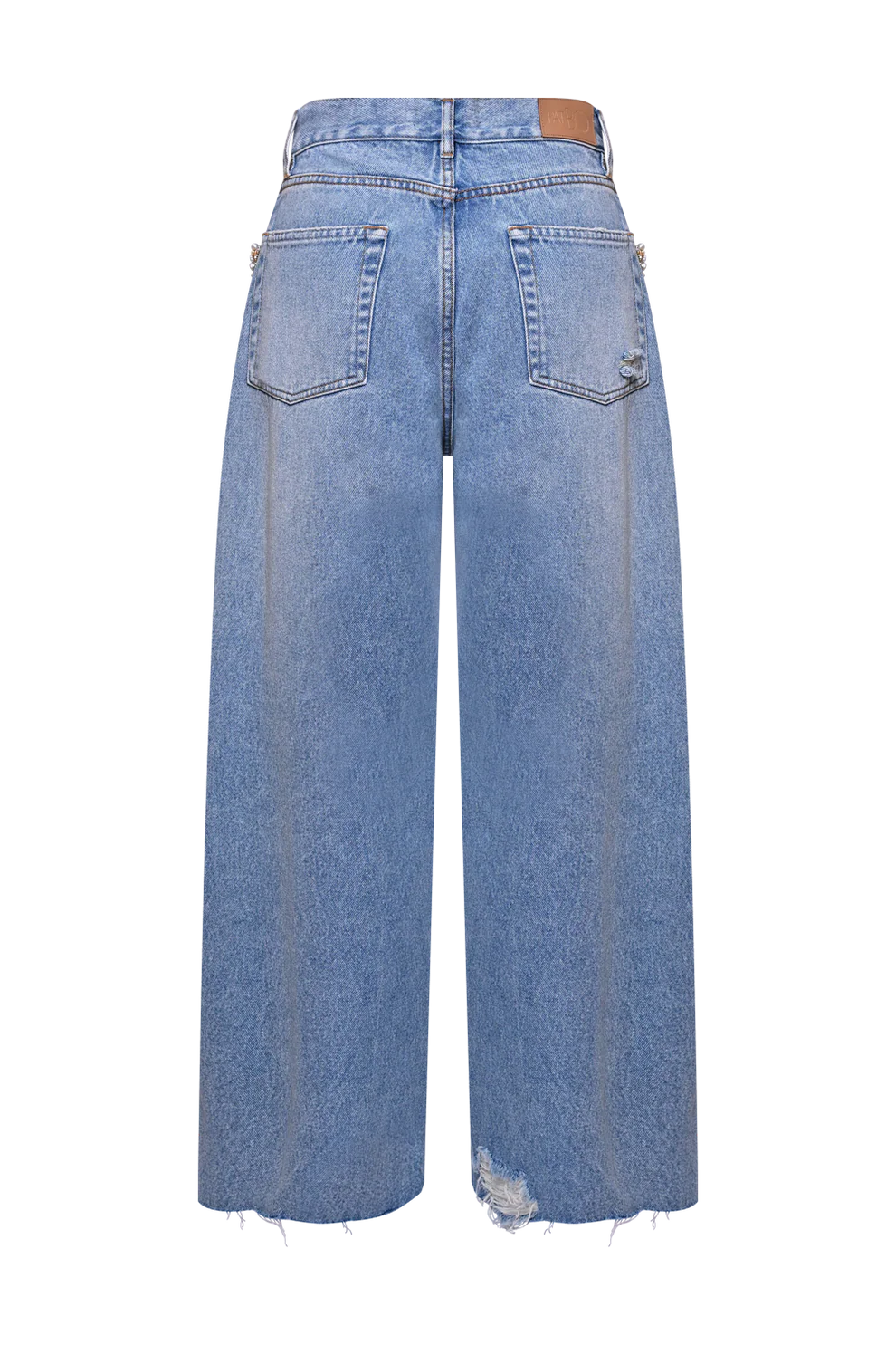 Camila Coelho Beaded Denim Pant