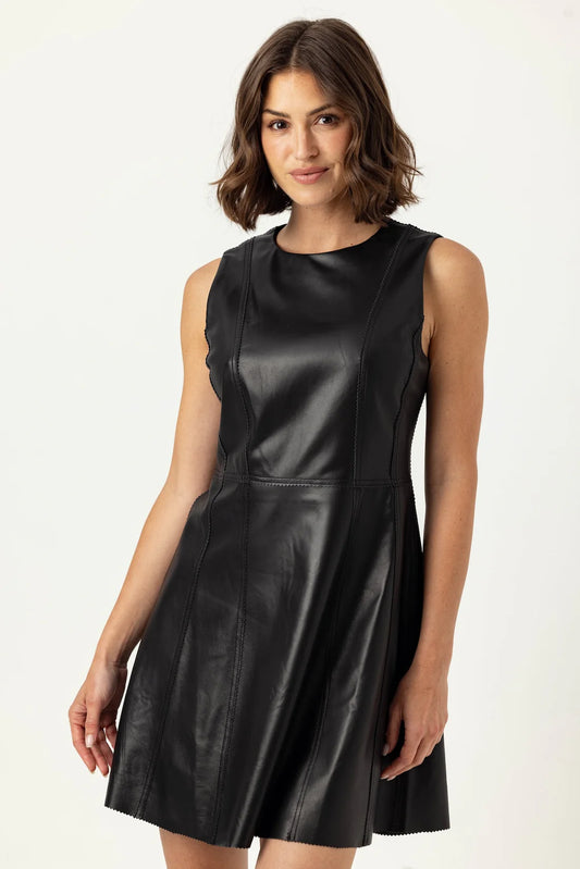 Leather Claude Dress