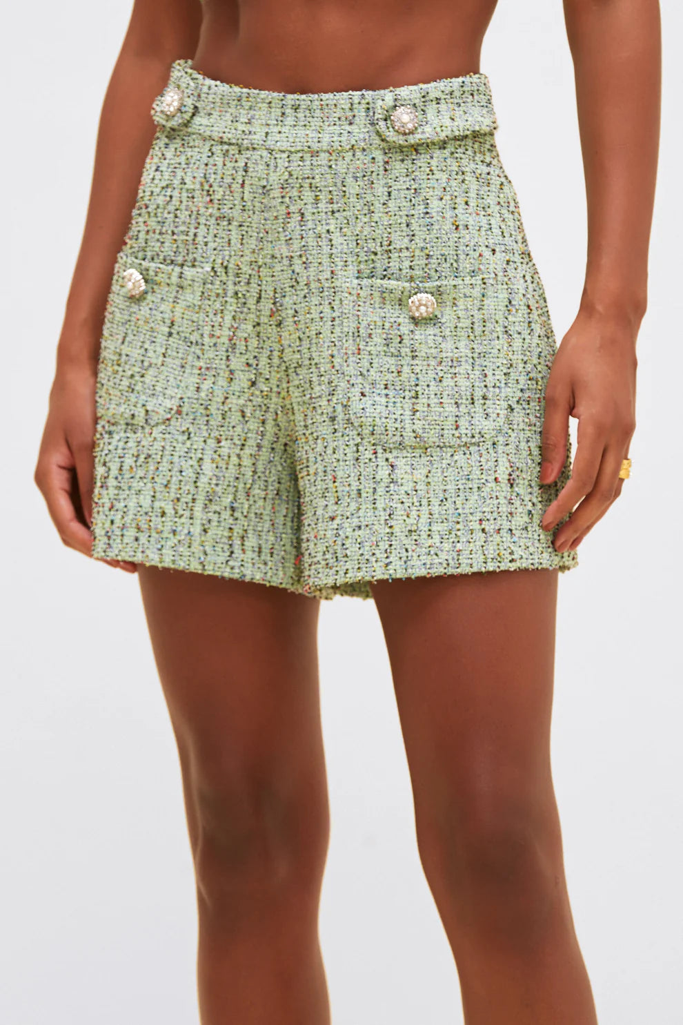 Crystal Tweed Short
