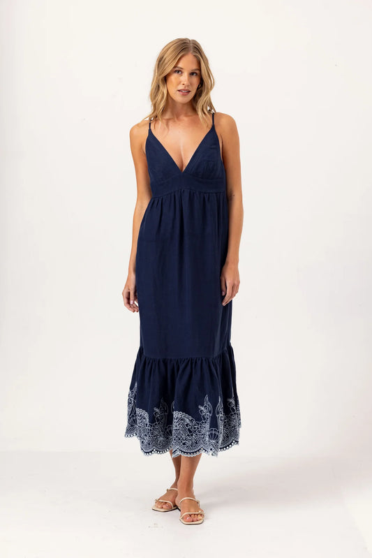 Embroidered Felton Dress