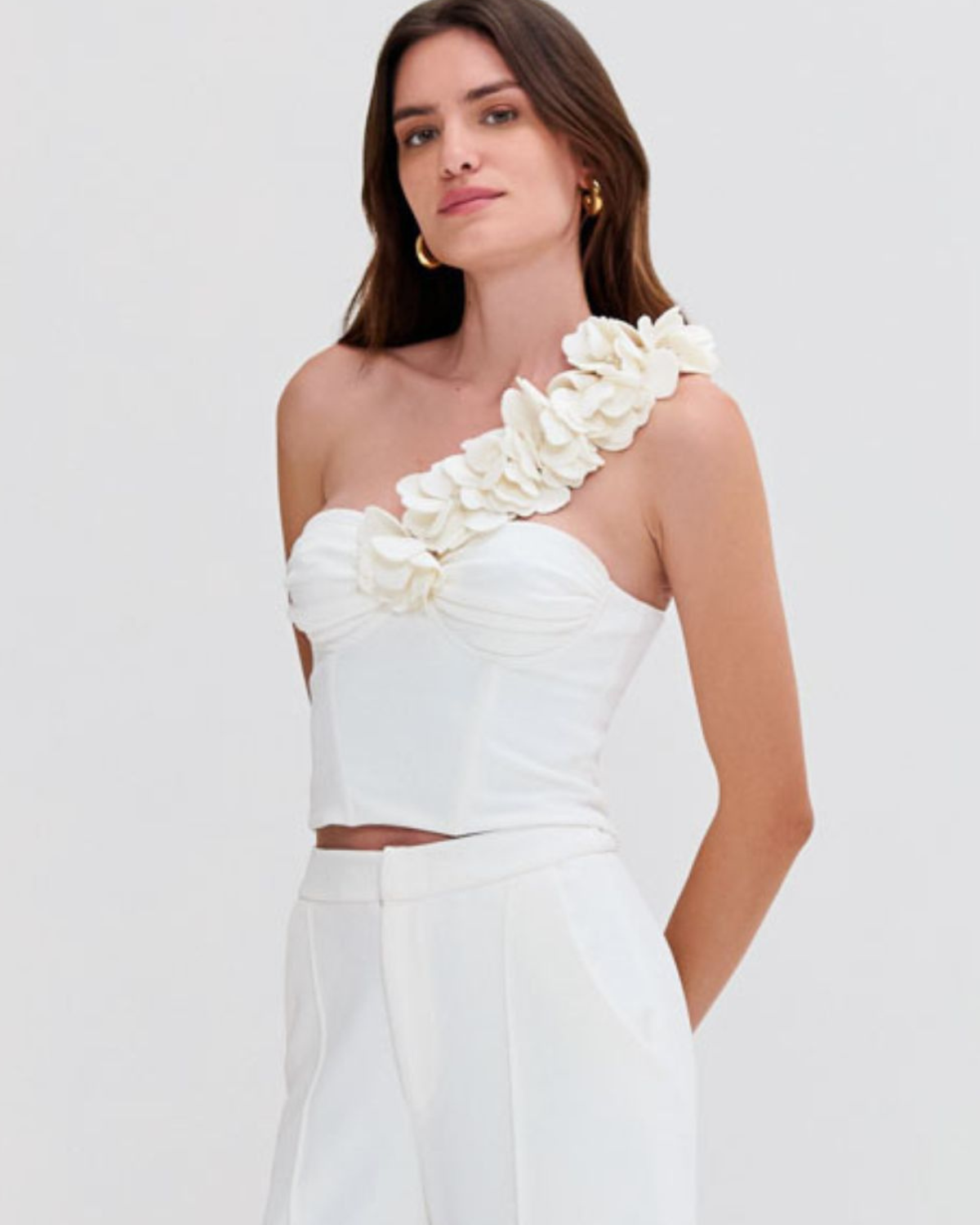 Merian Knit One Shoulder Top