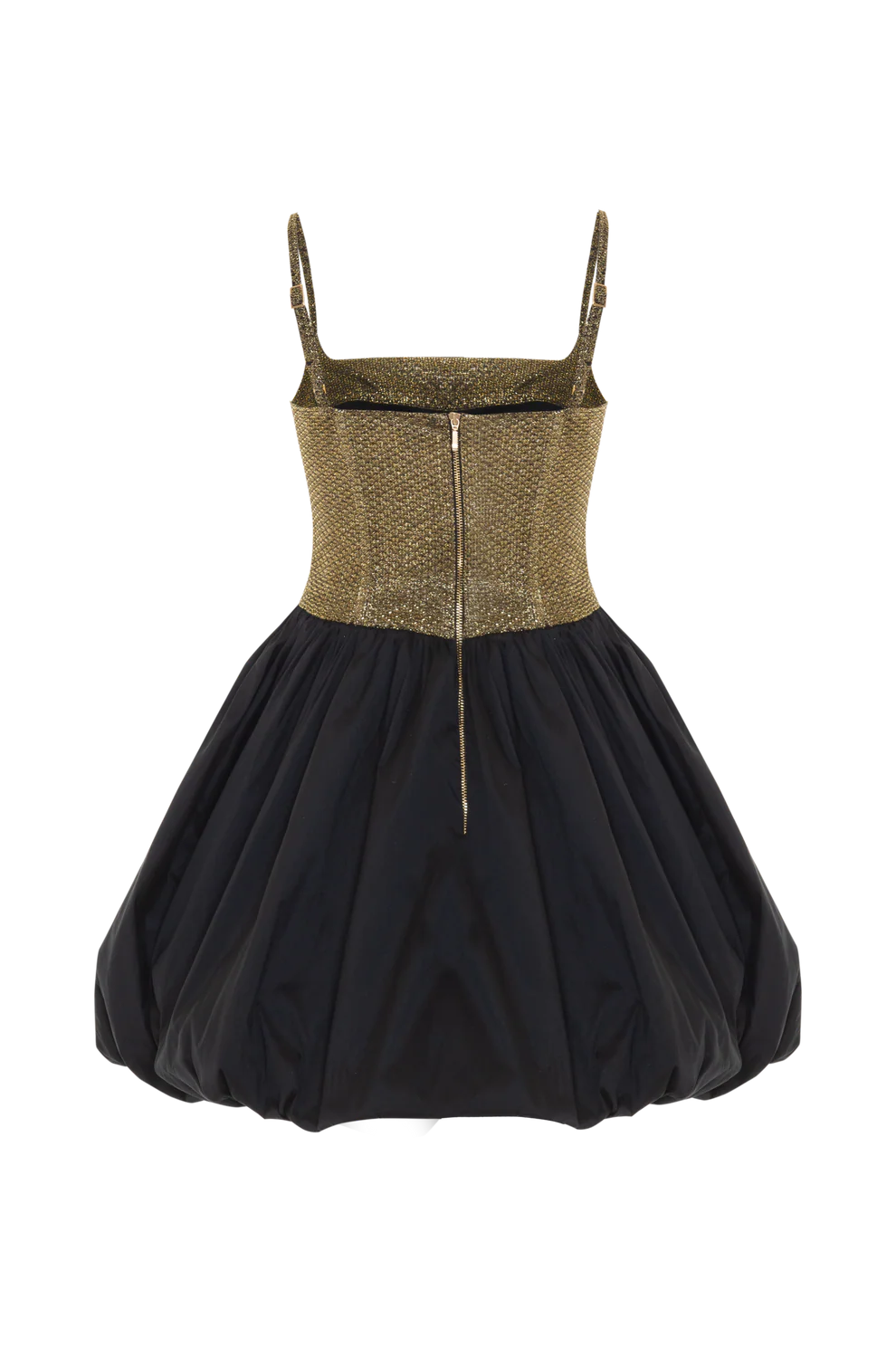 Golden Weave Mini Dress