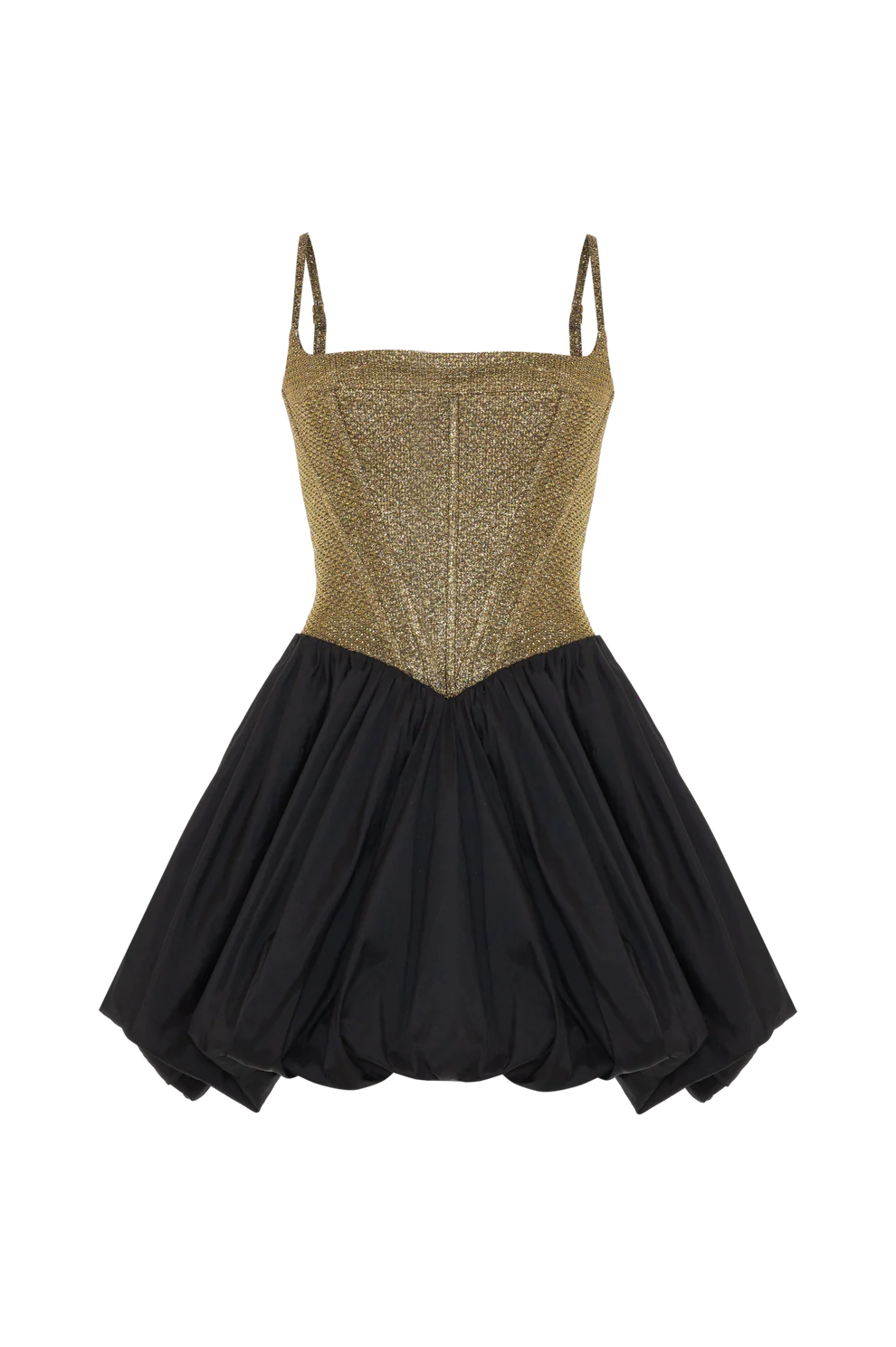 Golden Weave Mini Dress